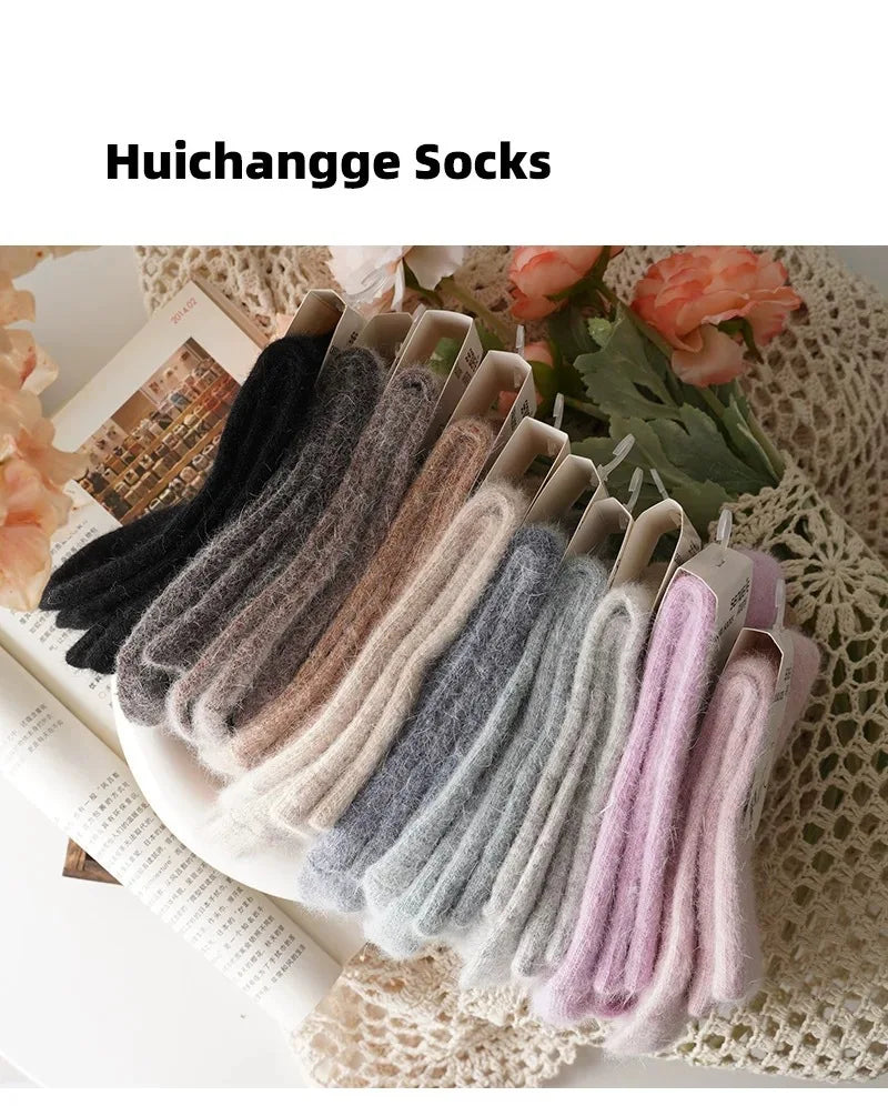 Women’s Thick Winter Socks – Warm Wool Blend Crew Socks