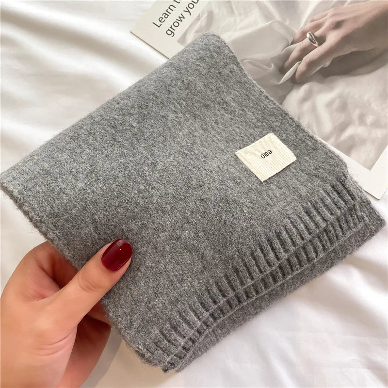 Warm Knitted Scarf – Soft Unisex Autumn Winter Scarf