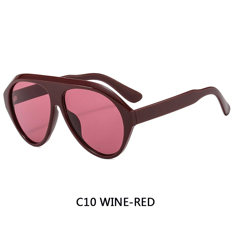 Women's Oversized Pilot Sunglasses – Large Frame Fashion Shades