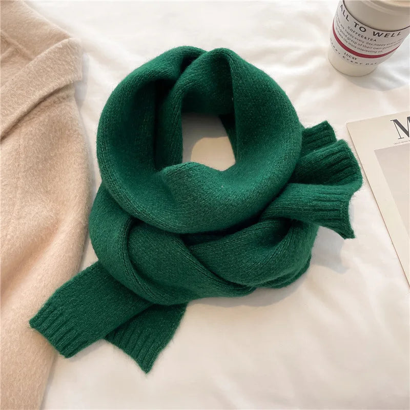 Warm Knitted Scarf – Soft Unisex Autumn Winter Scarf