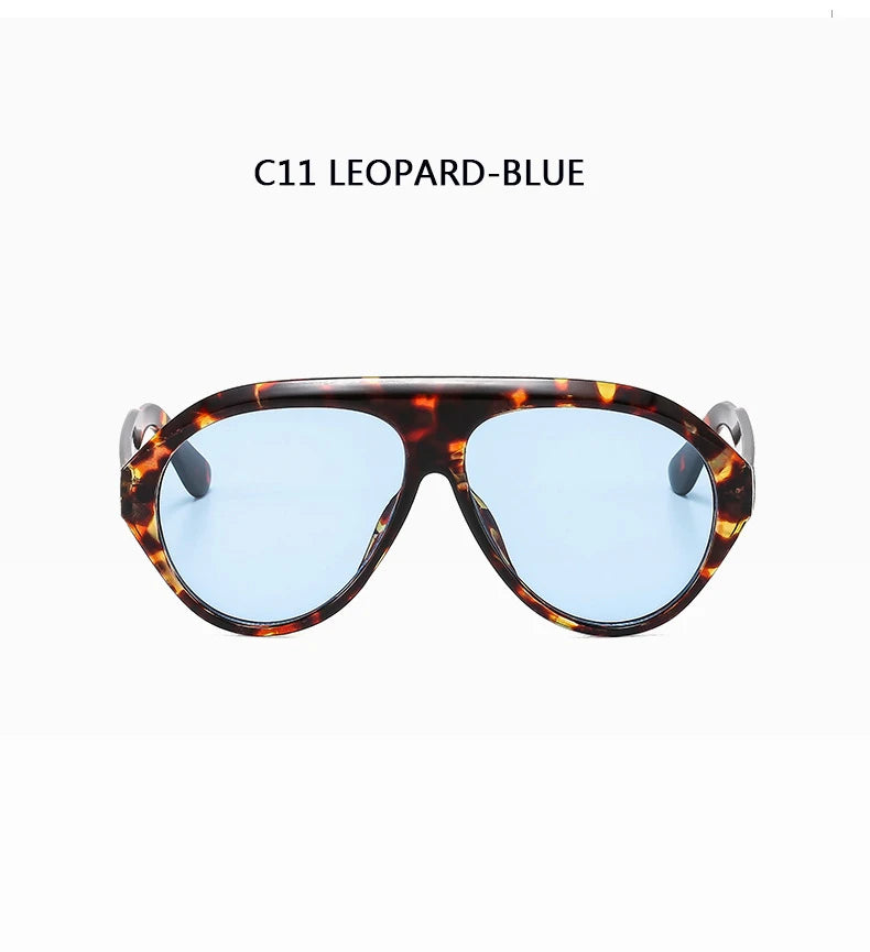 Women's Oversized Pilot Sunglasses – Large Frame Fashion Shades