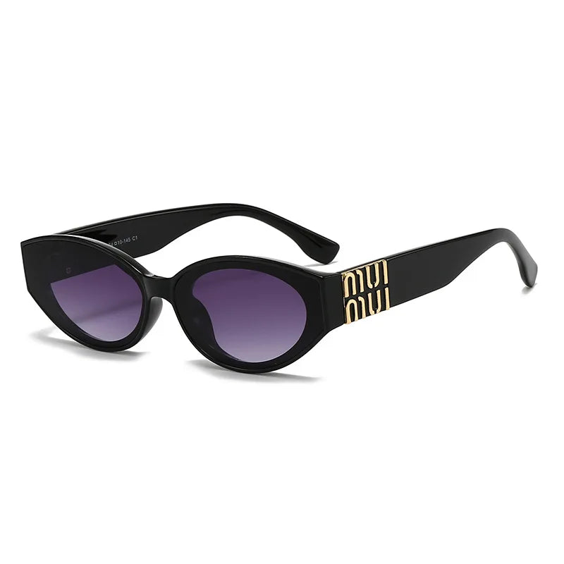 Women's Luxury Oval Sunglasses – Minimalist Fashion Shades
