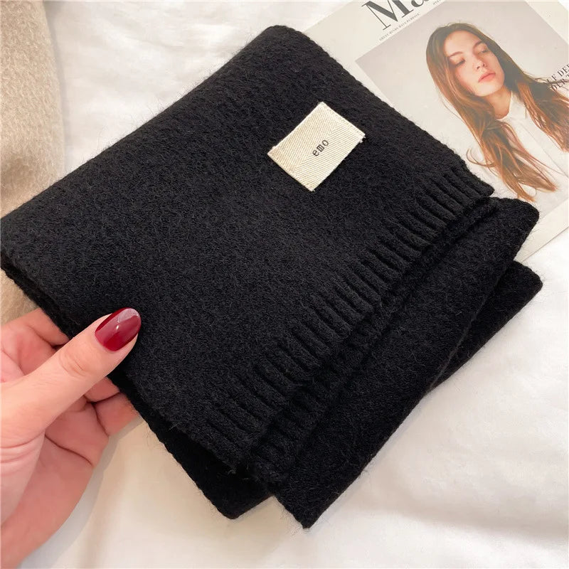Warm Knitted Scarf – Soft Unisex Autumn Winter Scarf