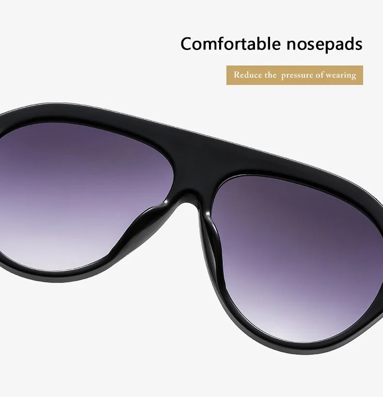 Women's Oversized Pilot Sunglasses – Large Frame Fashion Shades