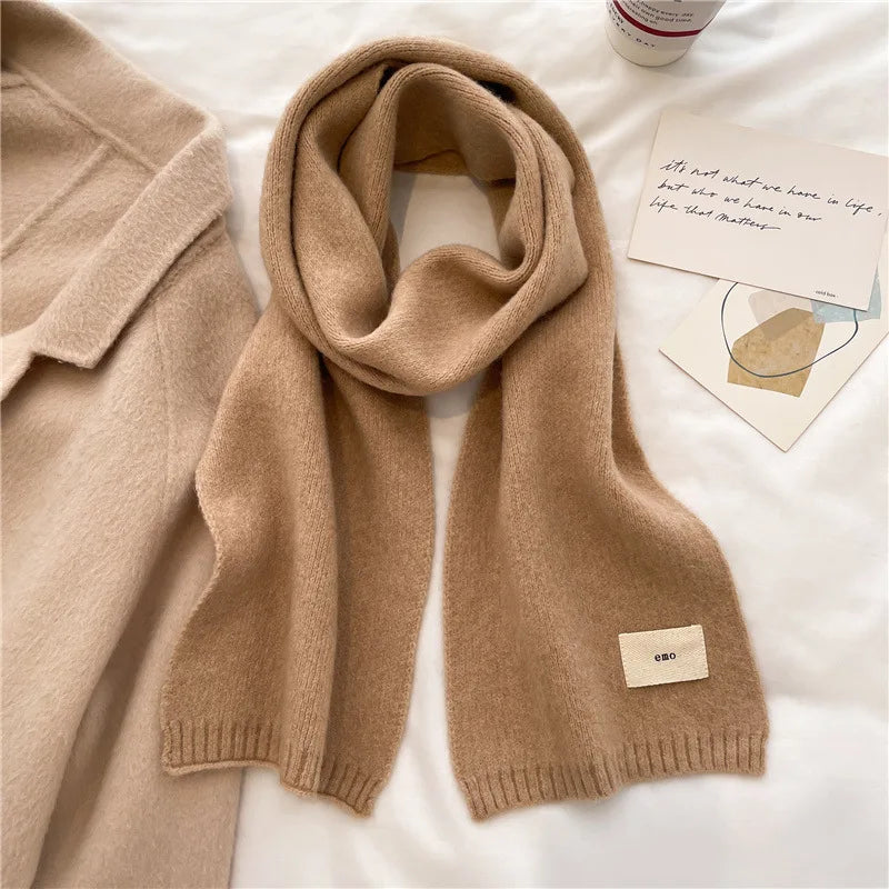 Warm Knitted Scarf – Soft Unisex Autumn Winter Scarf