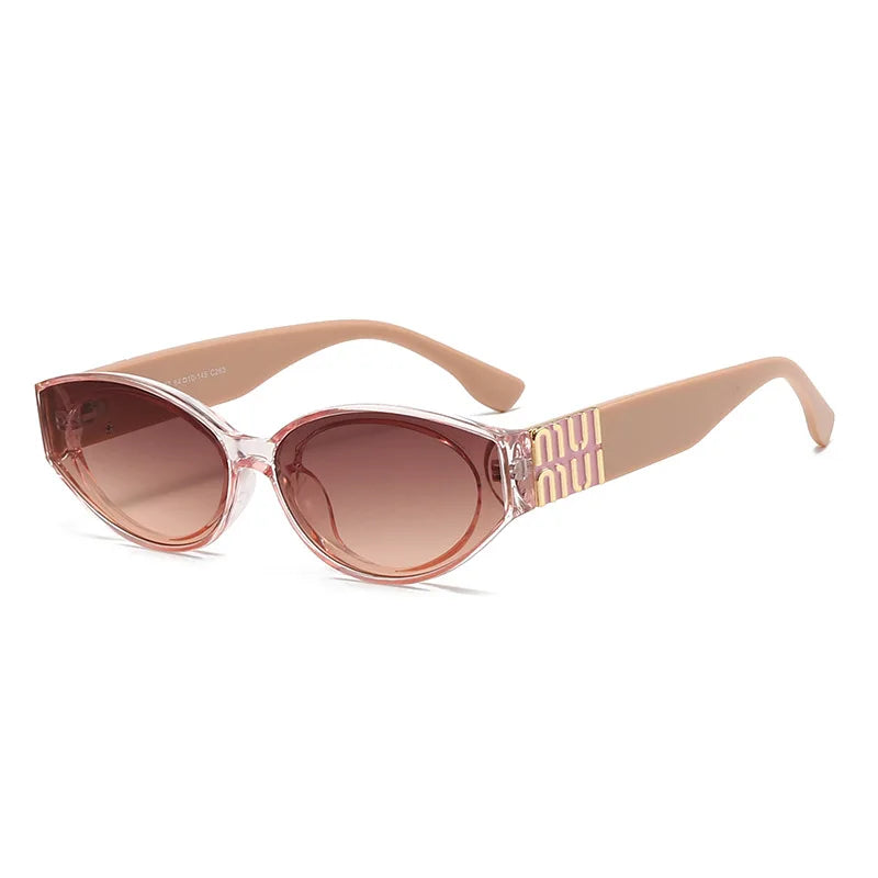 Women's Luxury Oval Sunglasses – Minimalist Fashion Shades