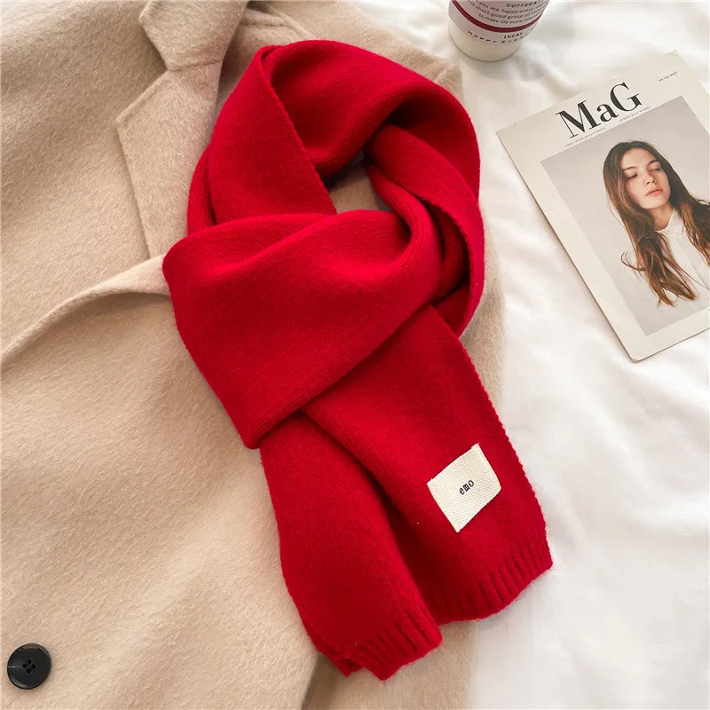 Warm Knitted Scarf – Soft Unisex Autumn Winter Scarf