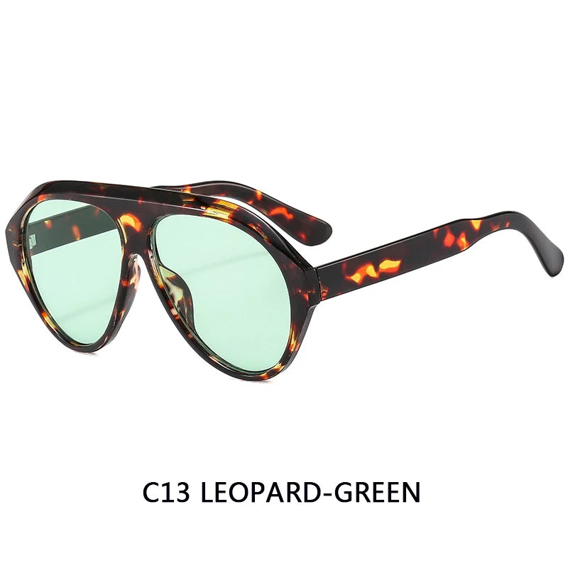 Women's Oversized Pilot Sunglasses – Large Frame Fashion Shades
