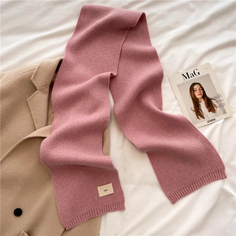 Warm Knitted Scarf – Soft Unisex Autumn Winter Scarf