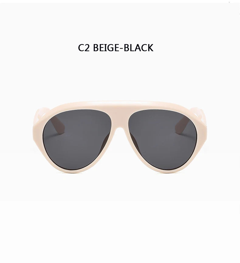 Women's Oversized Pilot Sunglasses – Large Frame Fashion Shades