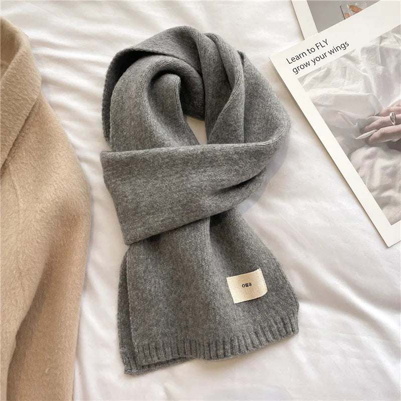 Warm Knitted Scarf – Soft Unisex Autumn Winter Scarf
