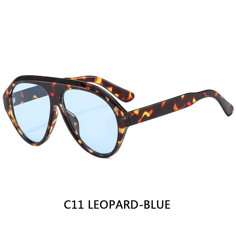 Women's Oversized Pilot Sunglasses – Large Frame Fashion Shades
