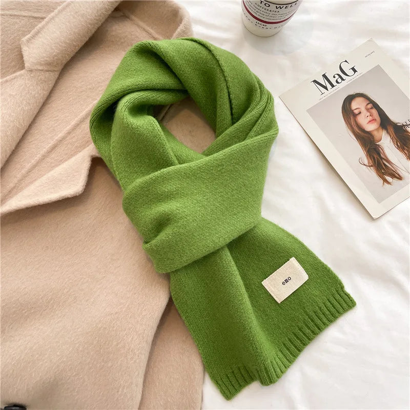 Warm Knitted Scarf – Soft Unisex Autumn Winter Scarf