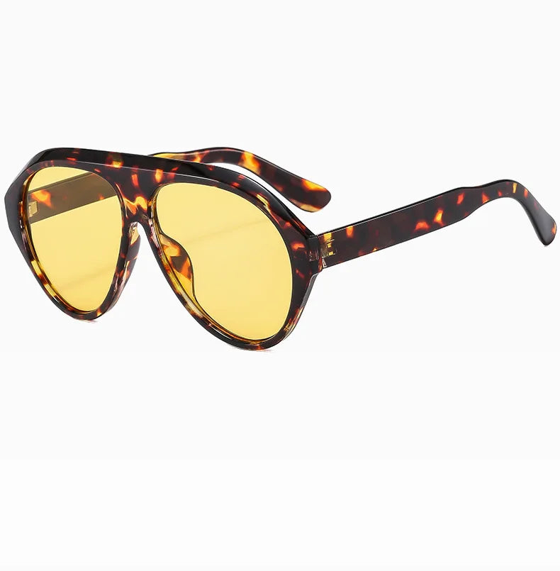Women's Oversized Pilot Sunglasses – Large Frame Fashion Shades