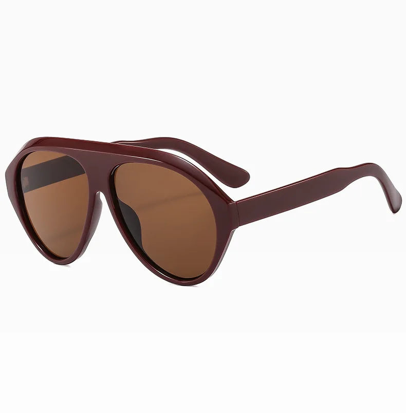 Women's Oversized Pilot Sunglasses – Large Frame Fashion Shades