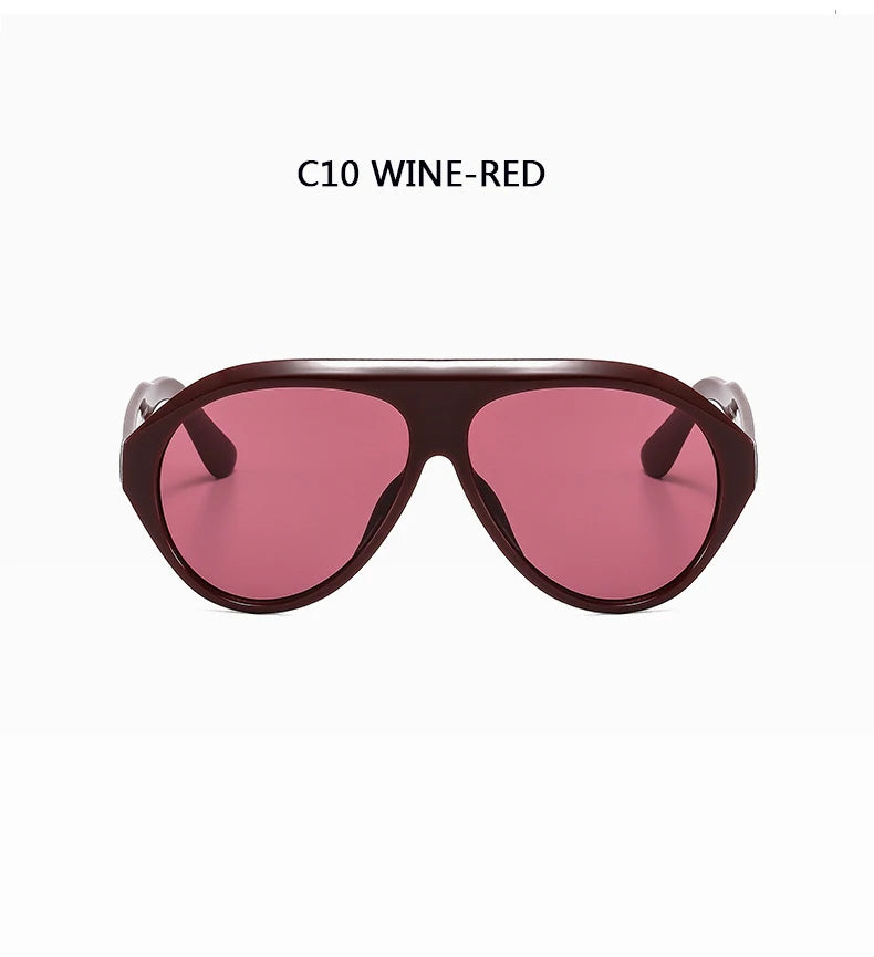 Women's Oversized Pilot Sunglasses – Large Frame Fashion Shades
