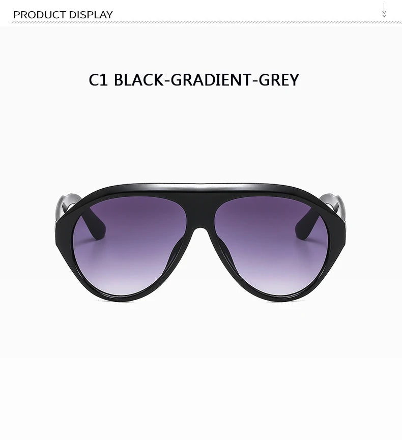 Women's Oversized Pilot Sunglasses – Large Frame Fashion Shades