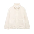 Women’s Wool Blend Jacket – Warm High Neck Zip-Up Winter Coat