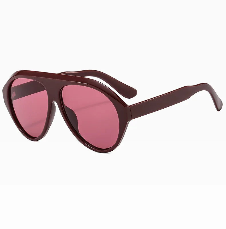 Women's Oversized Pilot Sunglasses – Large Frame Fashion Shades