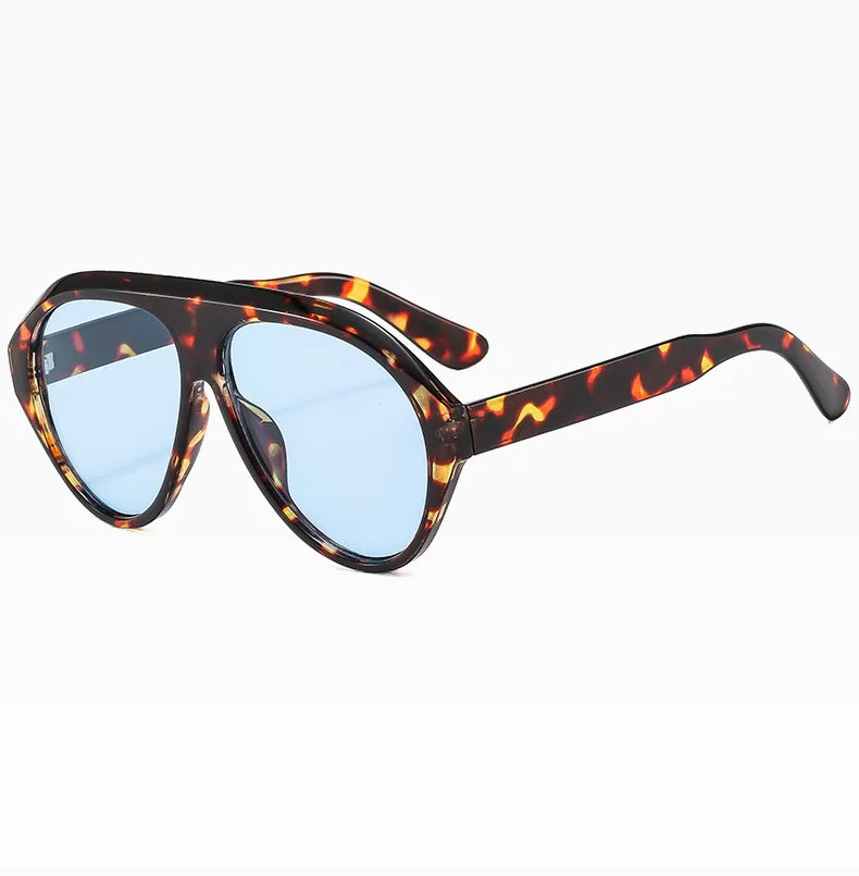 Women's Oversized Pilot Sunglasses – Large Frame Fashion Shades