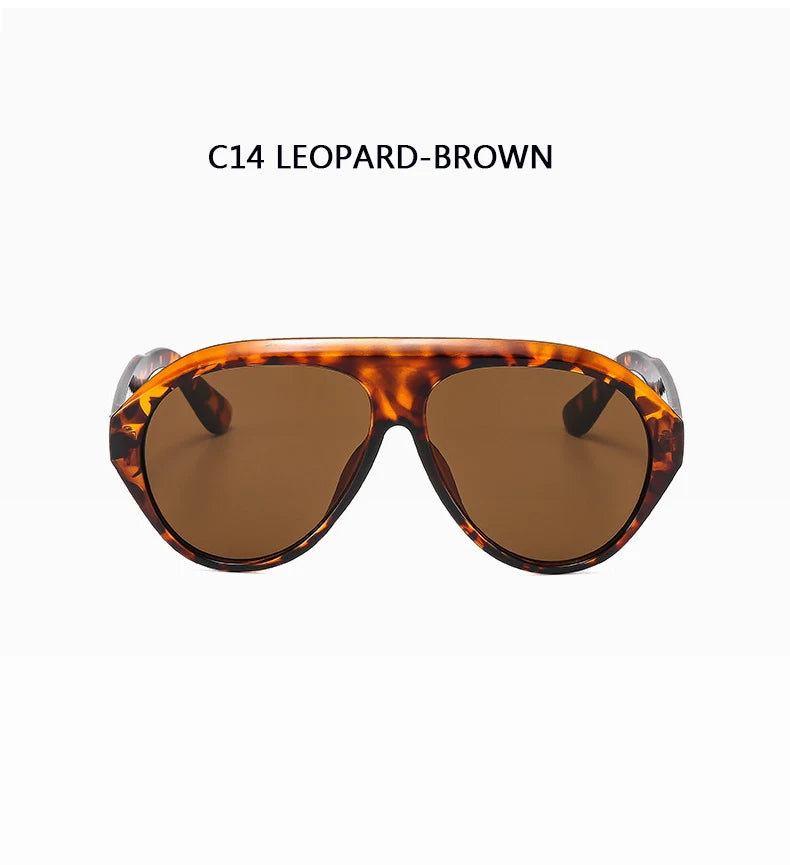 Women's Oversized Pilot Sunglasses – Large Frame Fashion Shades