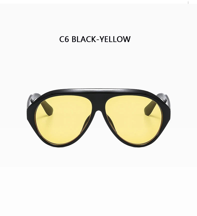 Women's Oversized Pilot Sunglasses – Large Frame Fashion Shades