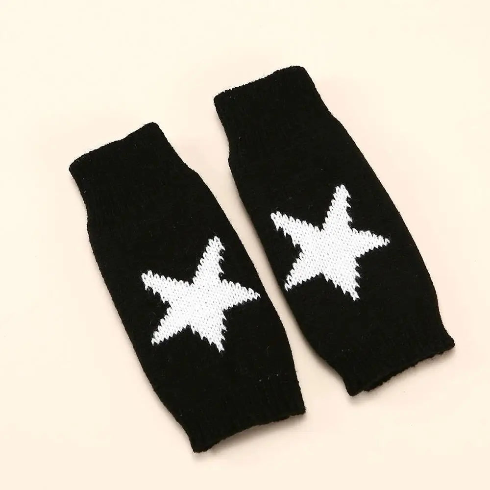 Cashmere Fingerless Gloves – Warm Knitted Winter Arm Warmers