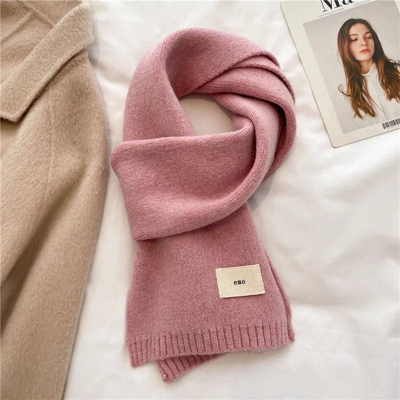 Warm Knitted Scarf – Soft Unisex Autumn Winter Scarf