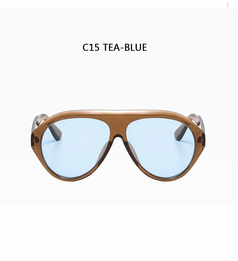 Women's Oversized Pilot Sunglasses – Large Frame Fashion Shades