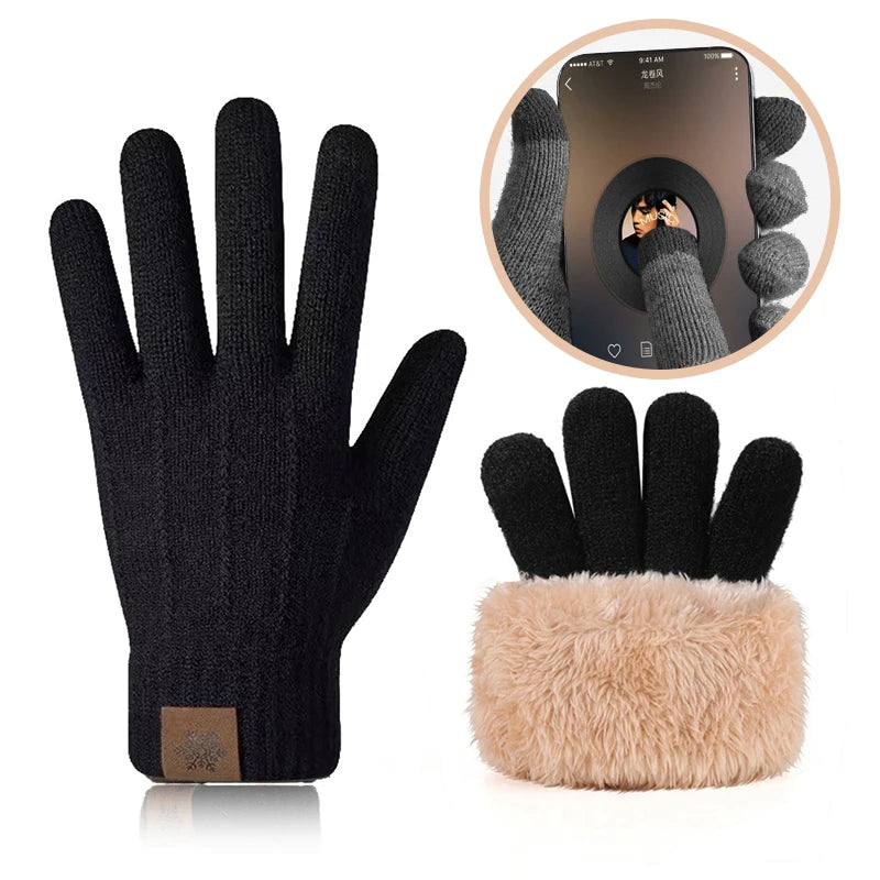 Women’s Fleece Lined Touchscreen Gloves – Warm Winter Gloves