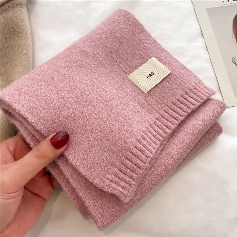 Warm Knitted Scarf – Soft Unisex Autumn Winter Scarf