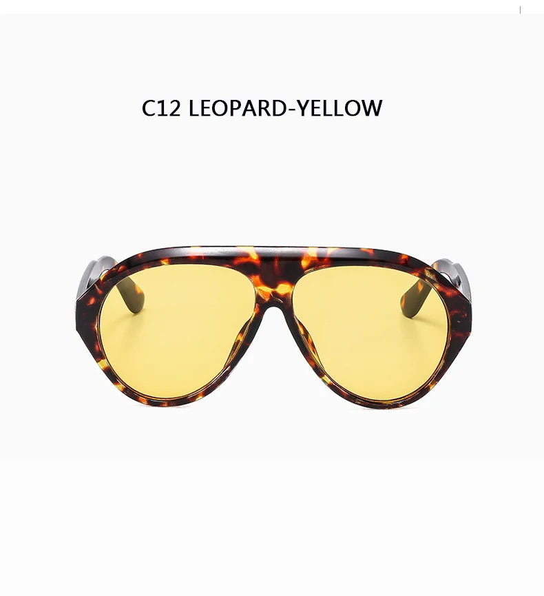 Women's Oversized Pilot Sunglasses – Large Frame Fashion Shades
