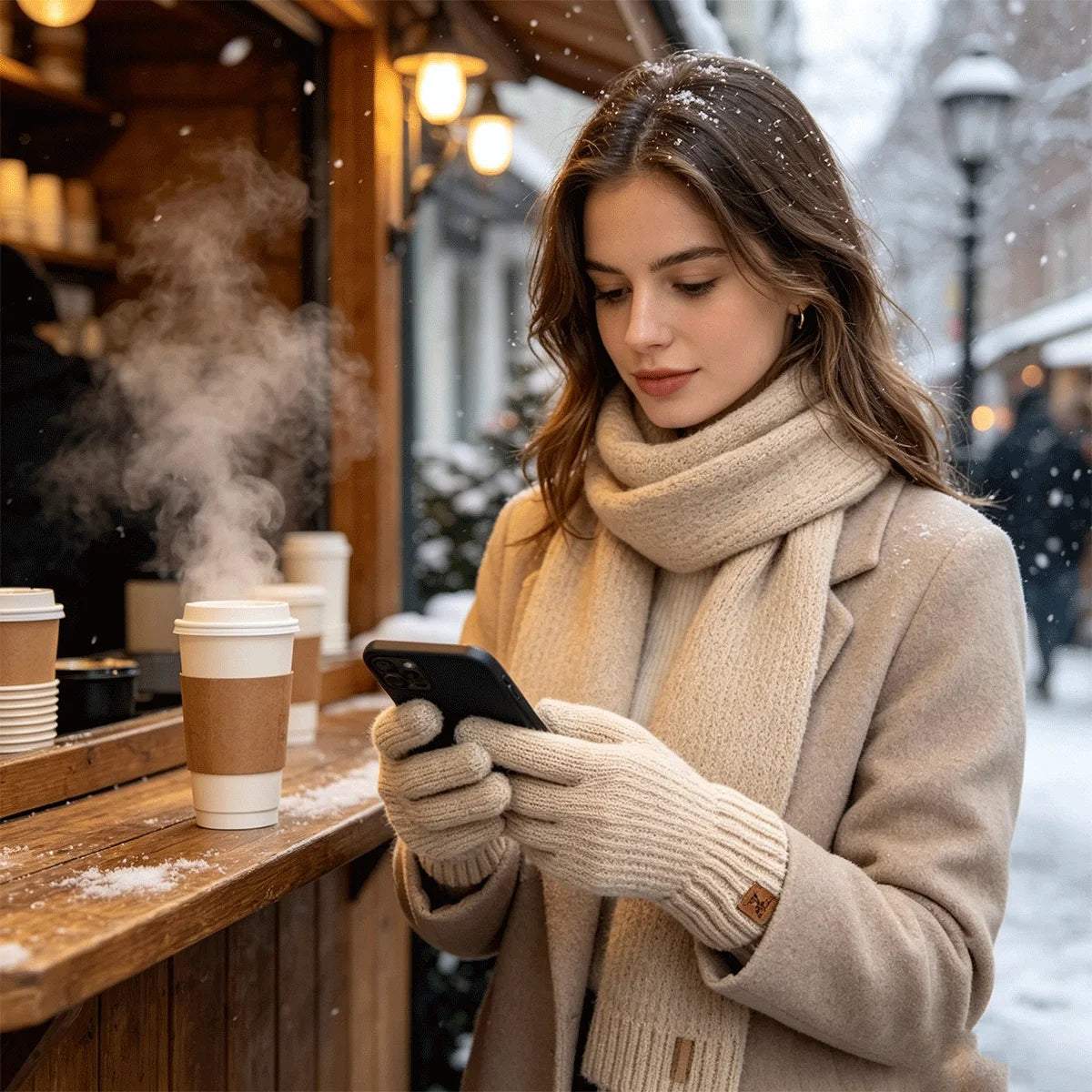 Women’s Fleece Lined Touchscreen Gloves – Warm Winter Gloves