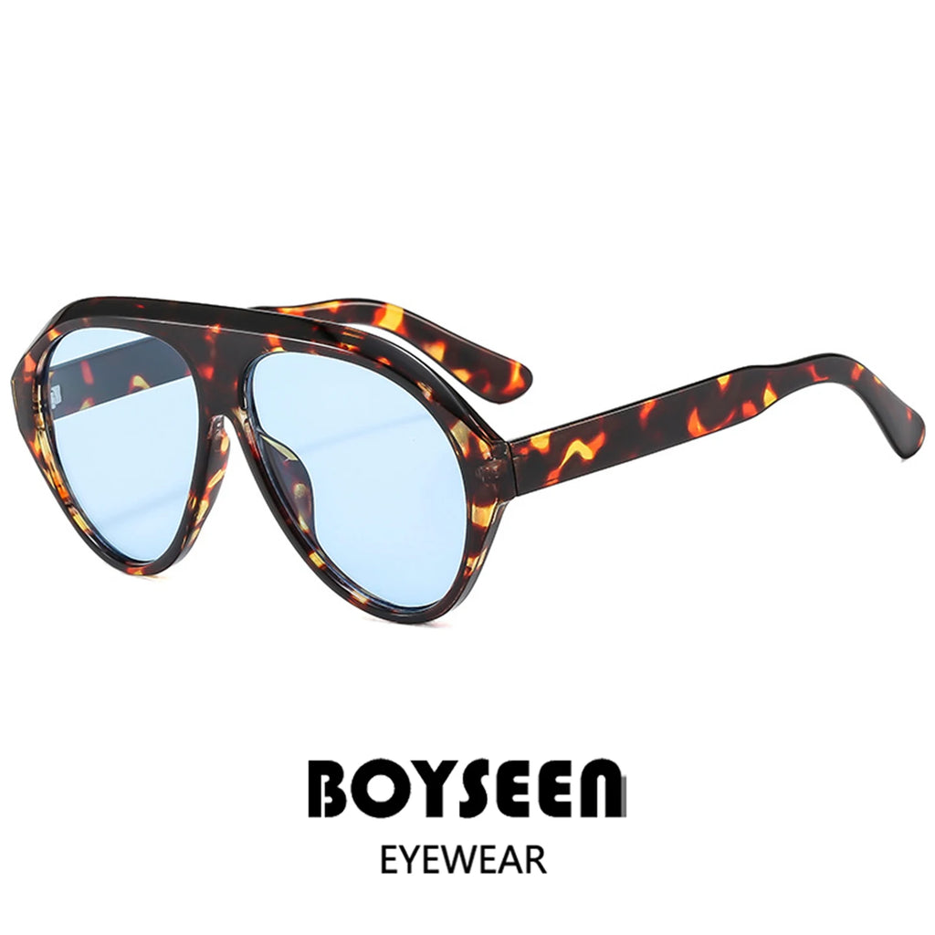 Women's Oversized Pilot Sunglasses – Large Frame Fashion Shades