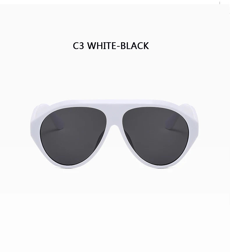 Women's Oversized Pilot Sunglasses – Large Frame Fashion Shades