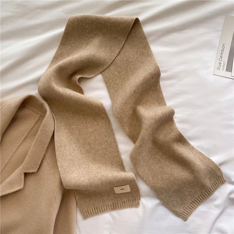 Warm Knitted Scarf – Soft Unisex Autumn Winter Scarf