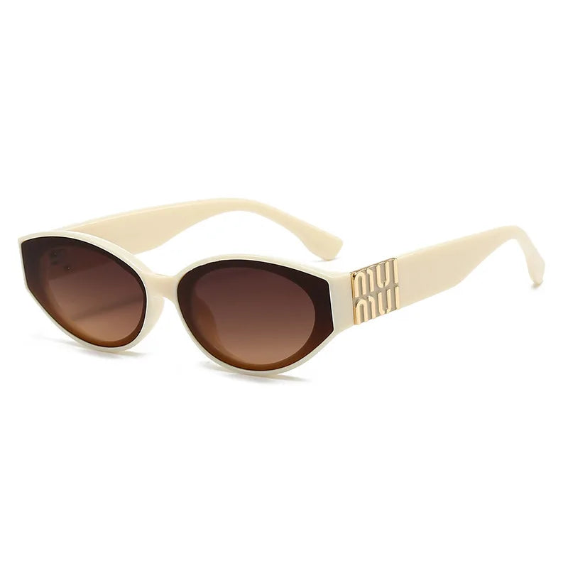 Women's Luxury Oval Sunglasses – Minimalist Fashion Shades