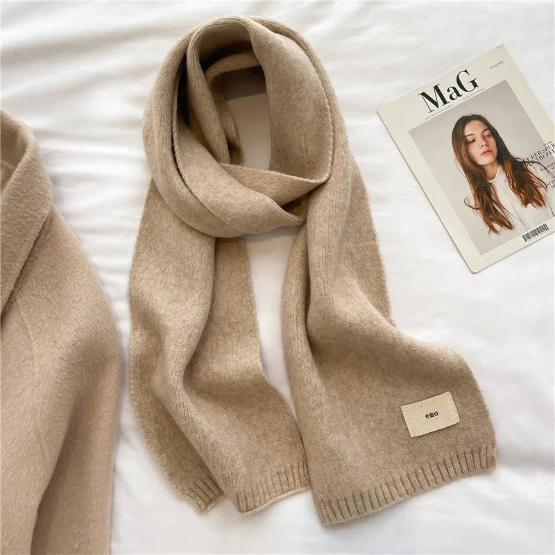 Warm Knitted Scarf – Soft Unisex Autumn Winter Scarf