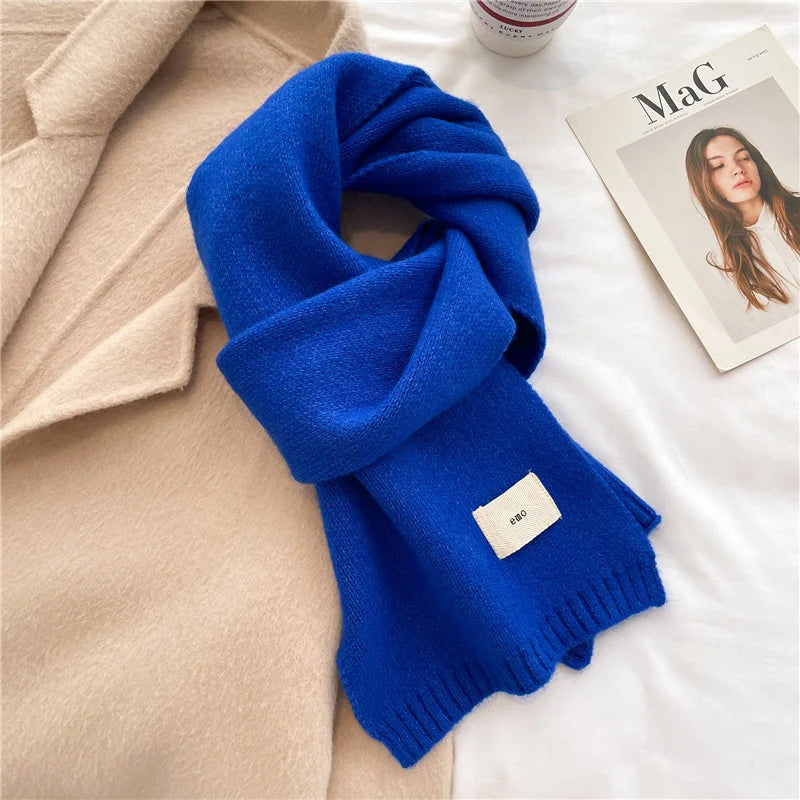 Warm Knitted Scarf – Soft Unisex Autumn Winter Scarf