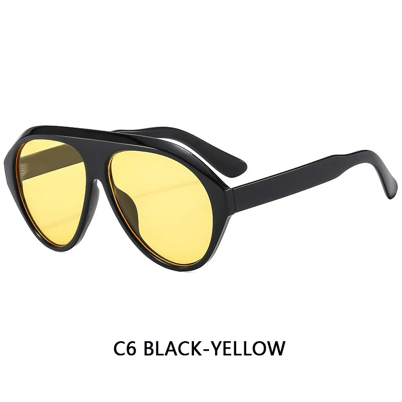 Women's Oversized Pilot Sunglasses – Large Frame Fashion Shades