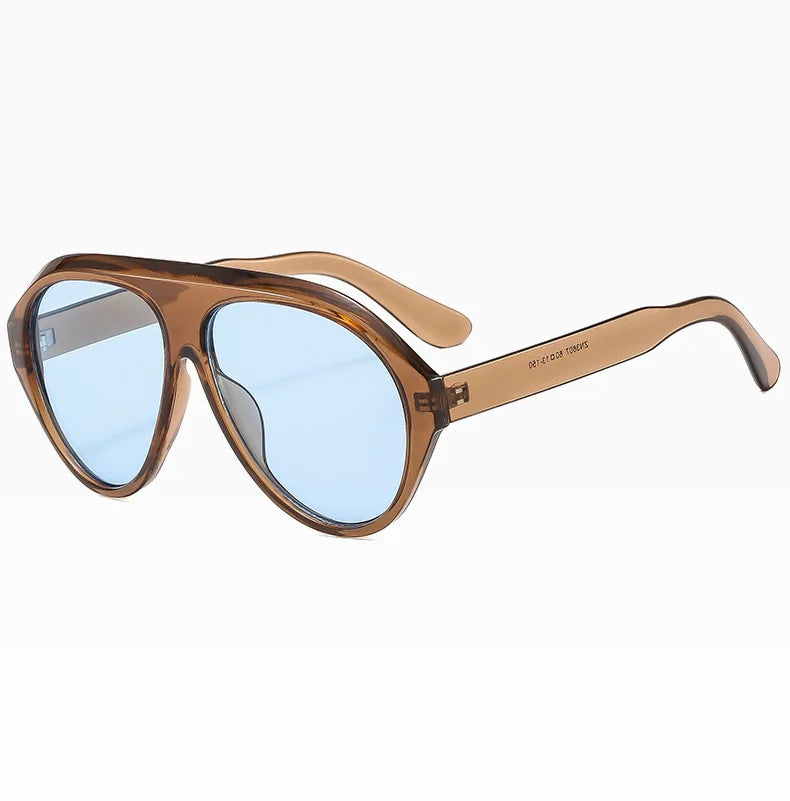 Women's Oversized Pilot Sunglasses – Large Frame Fashion Shades