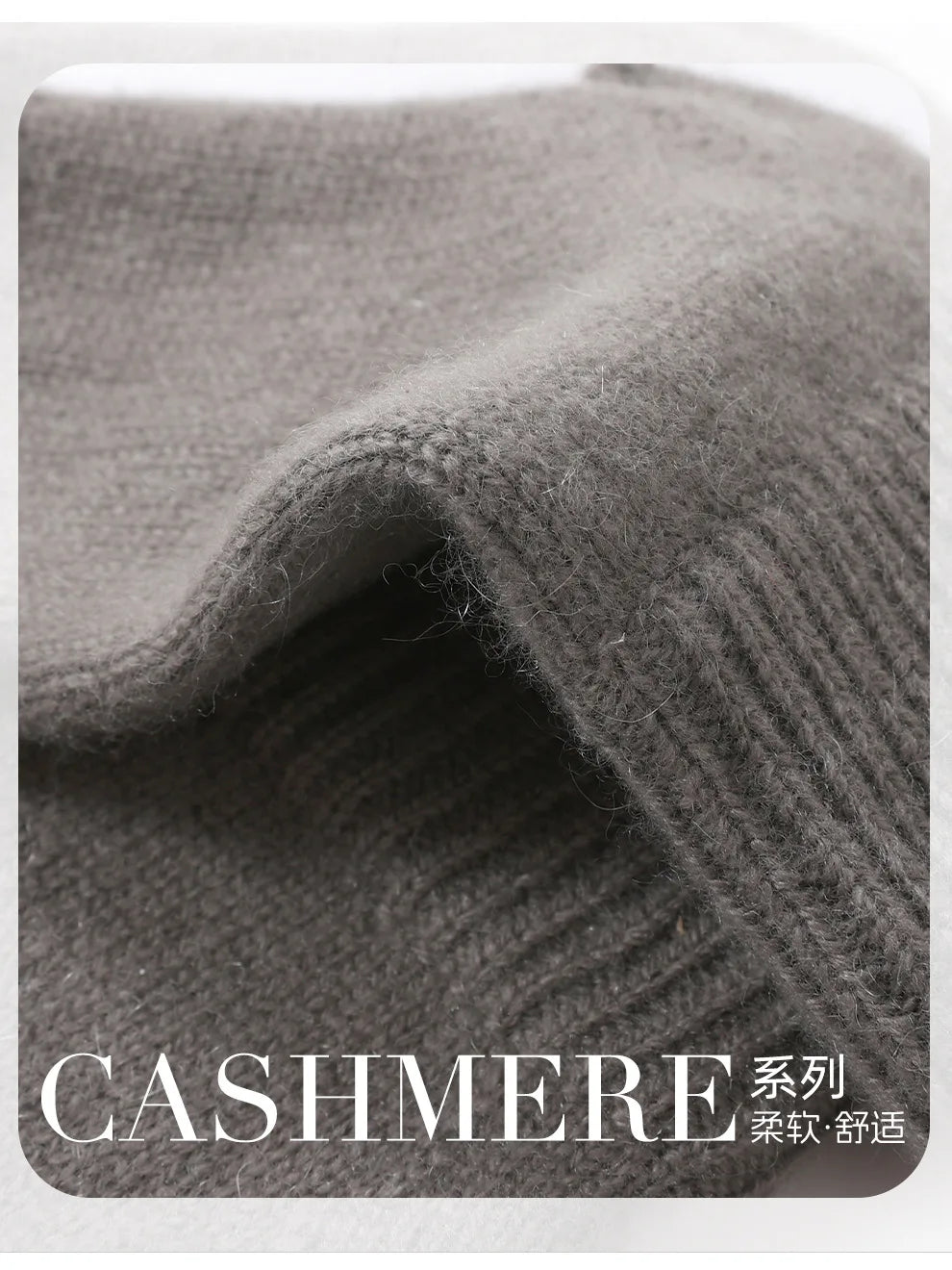 Cashmere Fingerless Gloves – Warm Knitted Winter Arm Warmers