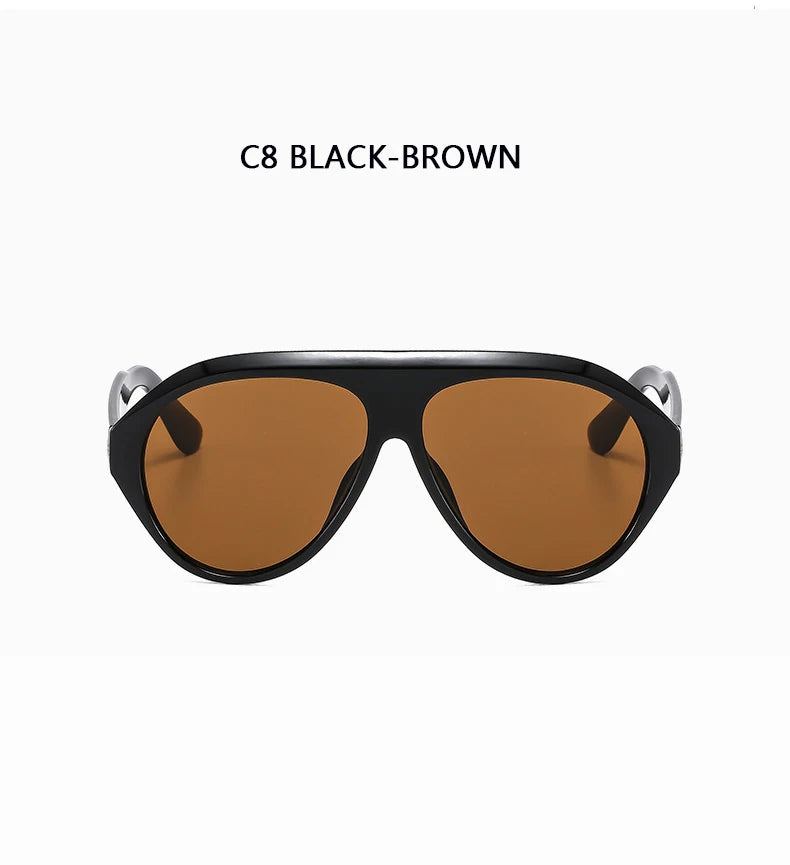 Women's Oversized Pilot Sunglasses – Large Frame Fashion Shades