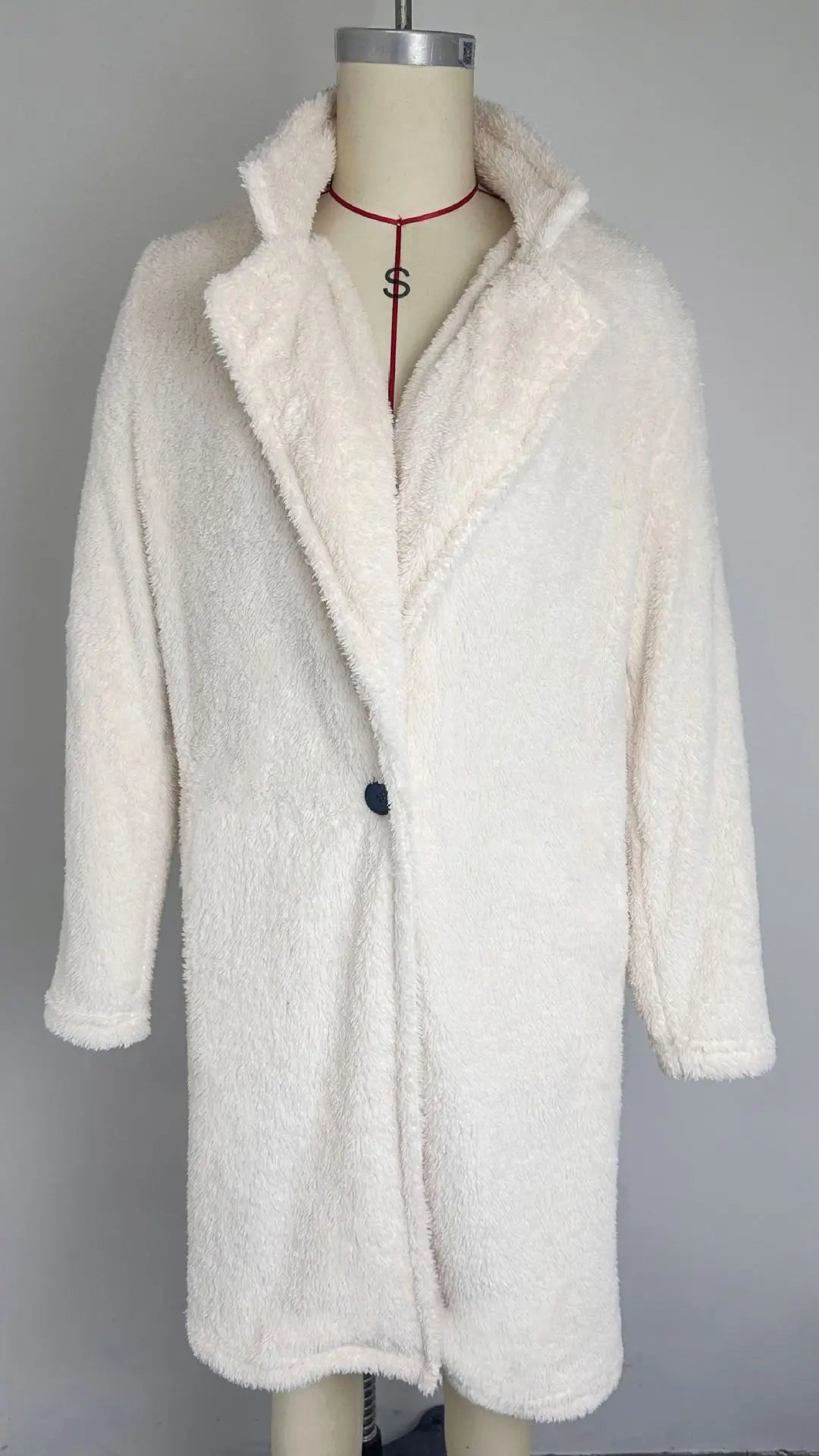 Women’s Warm Fleece Jacket – Collared Winter Coat