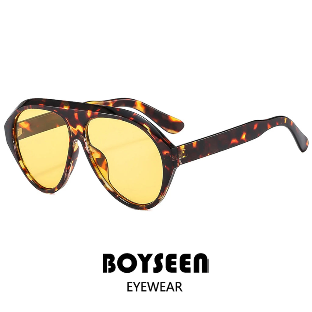 Women's Oversized Pilot Sunglasses – Large Frame Fashion Shades