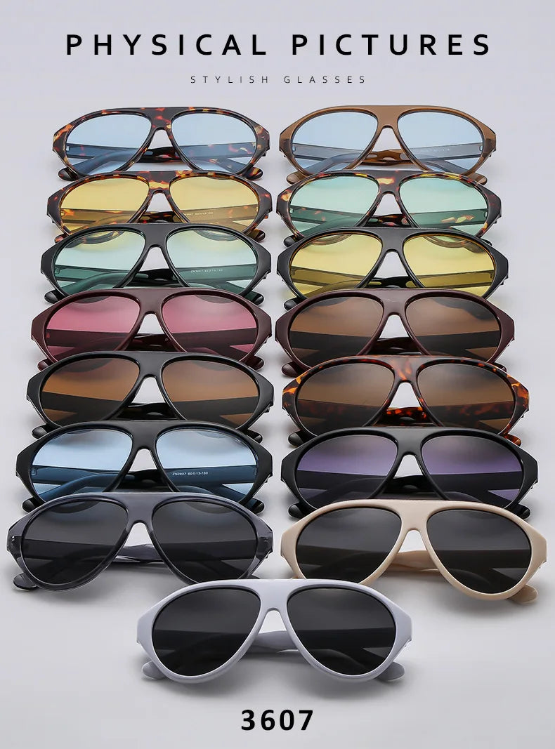 Women's Oversized Pilot Sunglasses – Large Frame Fashion Shades