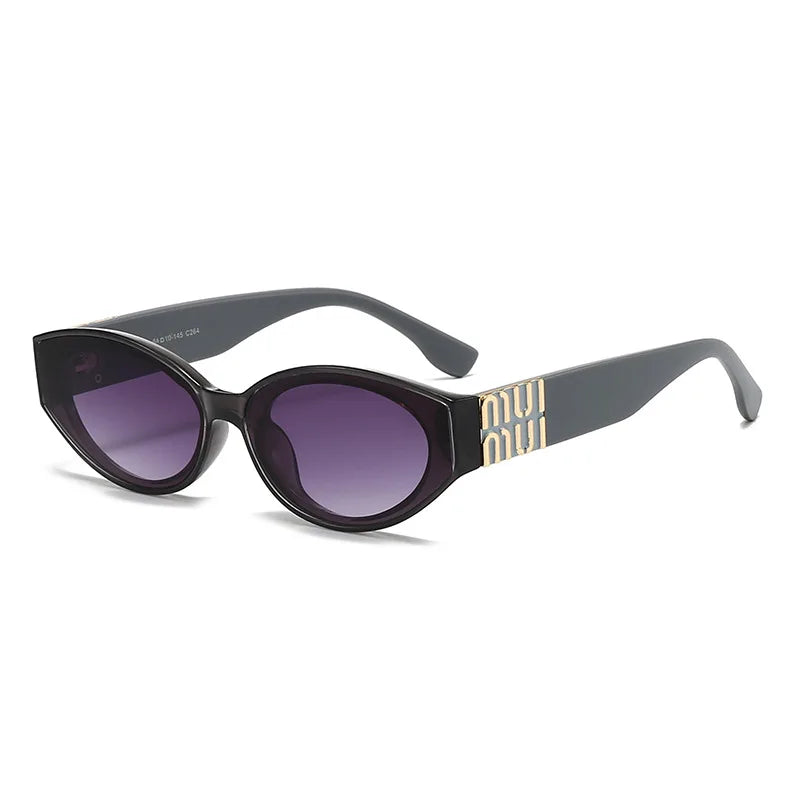 Women's Luxury Oval Sunglasses – Minimalist Fashion Shades