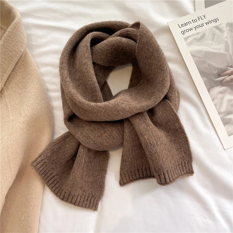 Warm Knitted Scarf – Soft Unisex Autumn Winter Scarf
