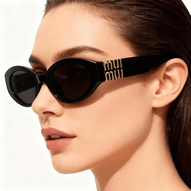 Women's Luxury Oval Sunglasses – Minimalist Fashion Shades