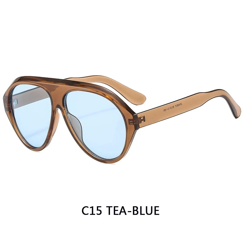 Women's Oversized Pilot Sunglasses – Large Frame Fashion Shades